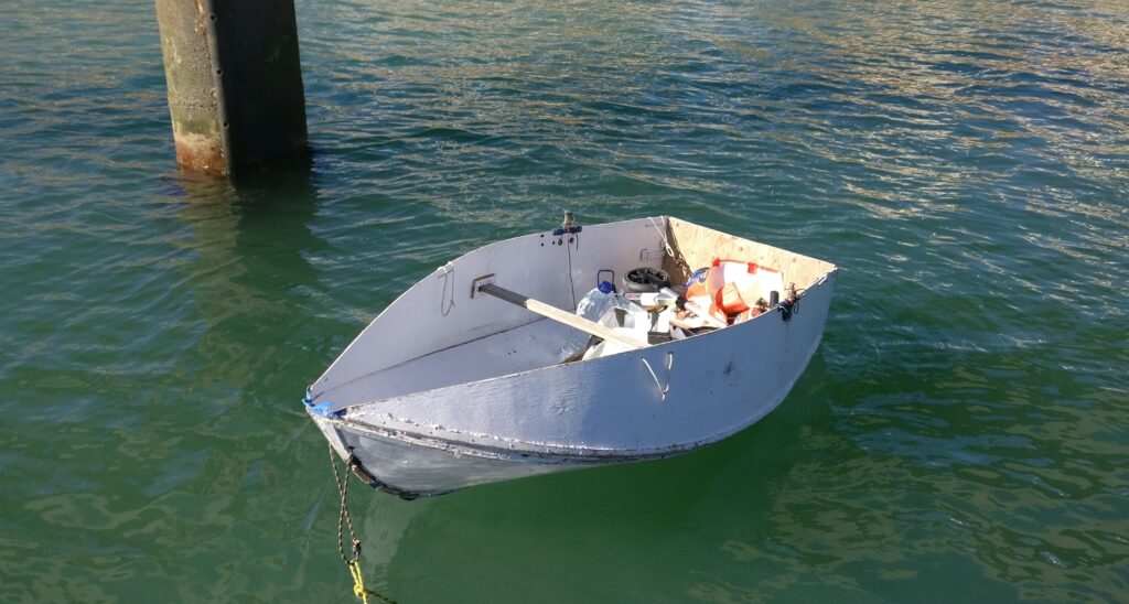 A photo of my foldable home made dinghy